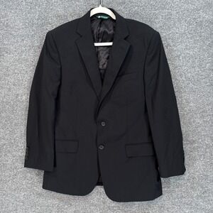 B by Brooks Brothers Blazer Men 40 Short Black Two Button Sport Coat Suit Jacket